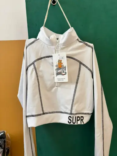 SUPR 白色童裝短版外套